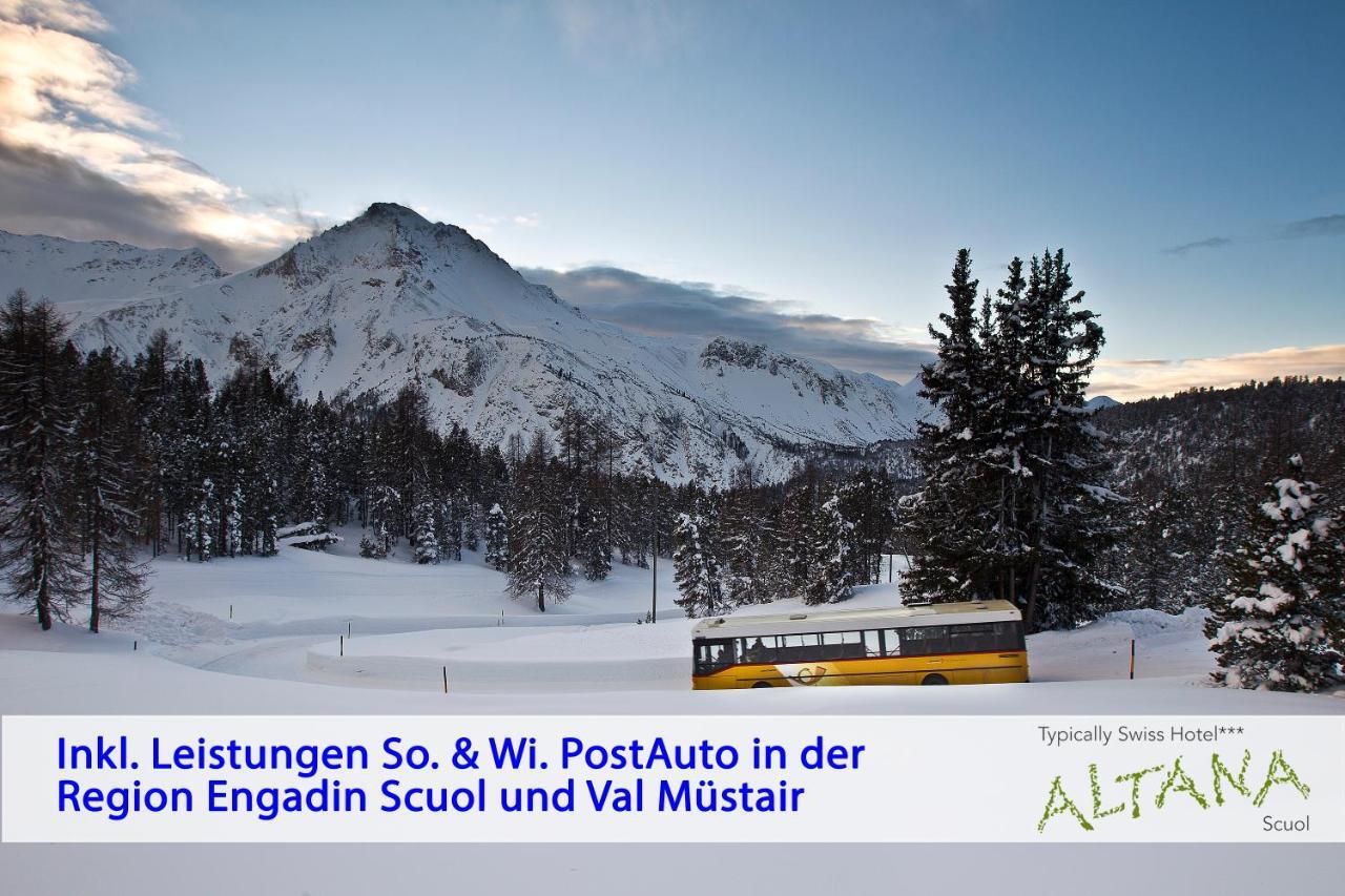 Typically Swiss Hotel Altana Scuol Exteriör bild